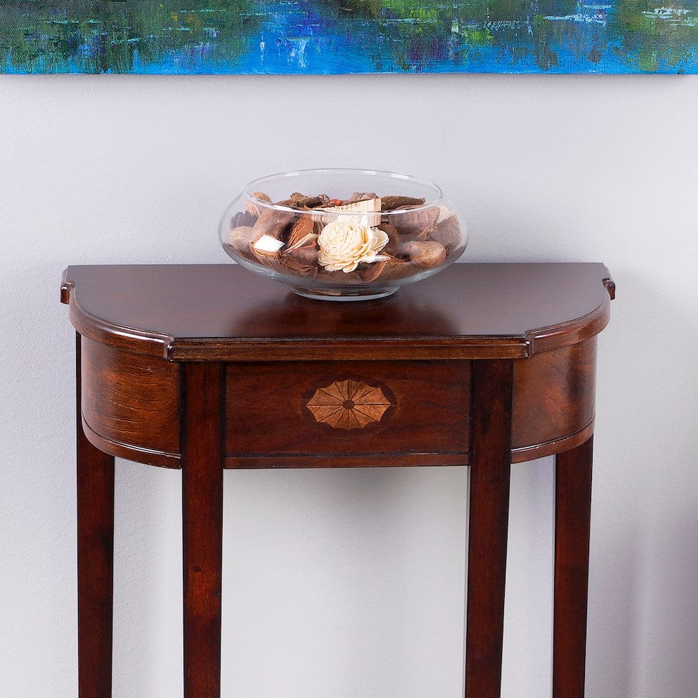 Butler Specialty Company - Wendell 18 in. W Demilune Wood Console Table, Dark Brown - 3009024 view 7