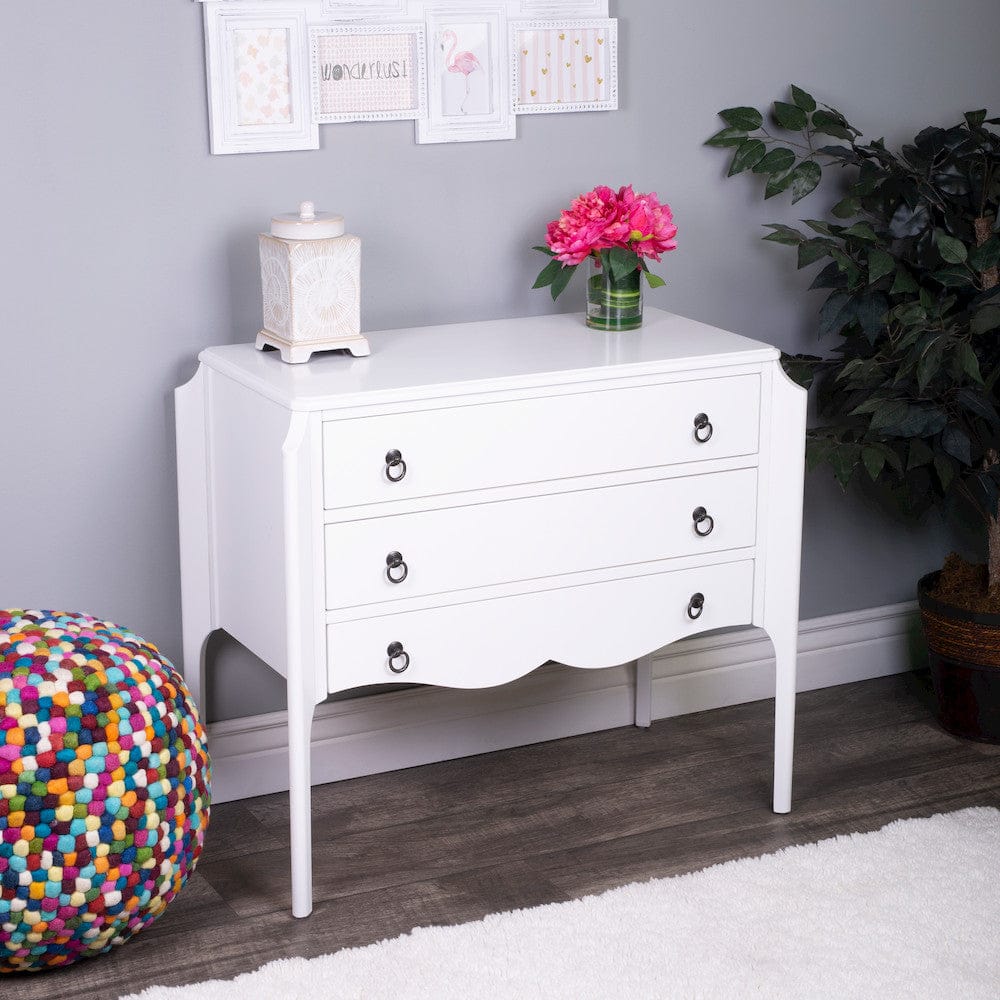 Butler Specialty Company - Wilshire 34 in. W Rectangular Wood 3 Drawer Accent Storage Chest, White - 4469304 view 7