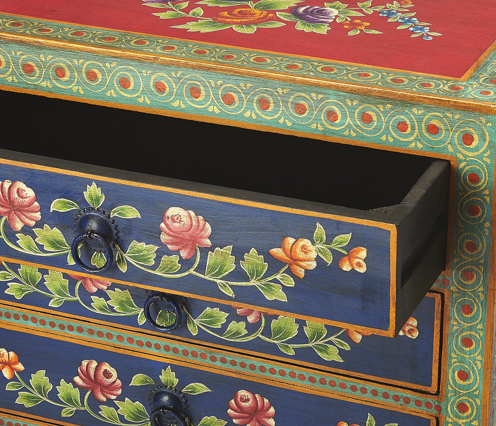 Butler Specialty Company - Artifacts - Zara Hand Painted Chest, Multi-Color - 5366290