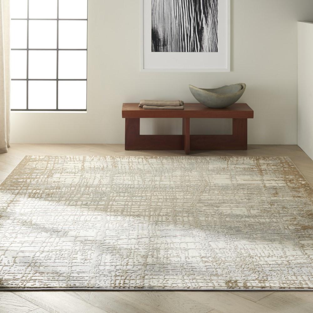 Calvin Klein Home - Rush Area Rug - 9 x 12 Ivory/Taupe - CK950-99446818652 veiw 2
