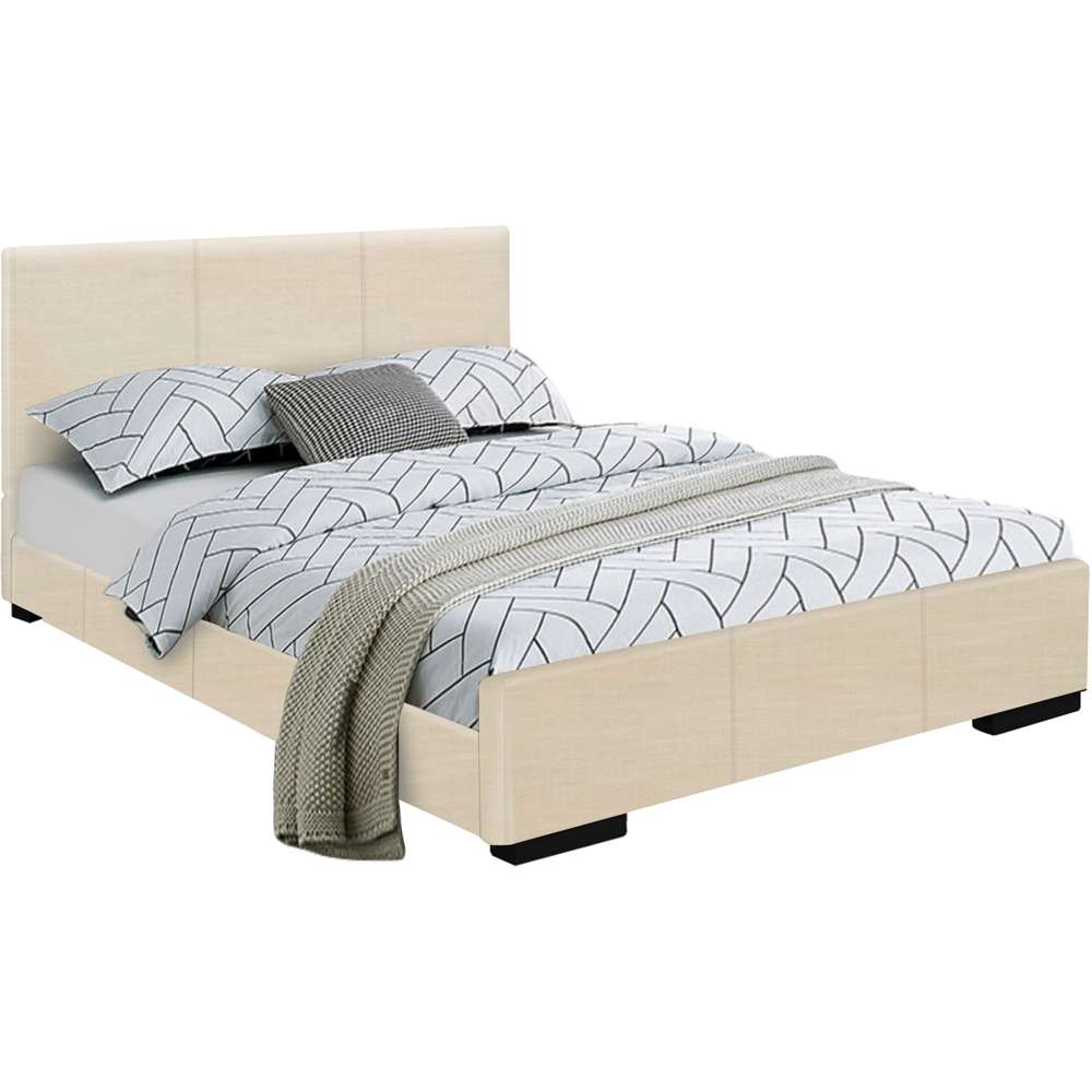 Camden Isle - Abbey Full Platform Beige Bed - 102431 veiw 2
