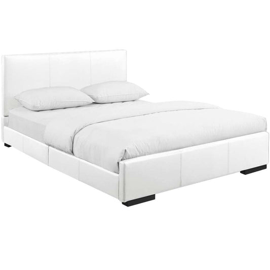 Camden Isle - Hindes Full White Upholstered Platform Bed - 86472 veiw 2