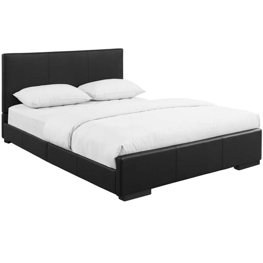 Camden Isle - Hindes Queen Black Upholstered Platform Bed - 86340 veiw 2