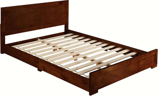 Camden Isle - Oxford Queen Platform Walnut Bed - 112532 veiw 2