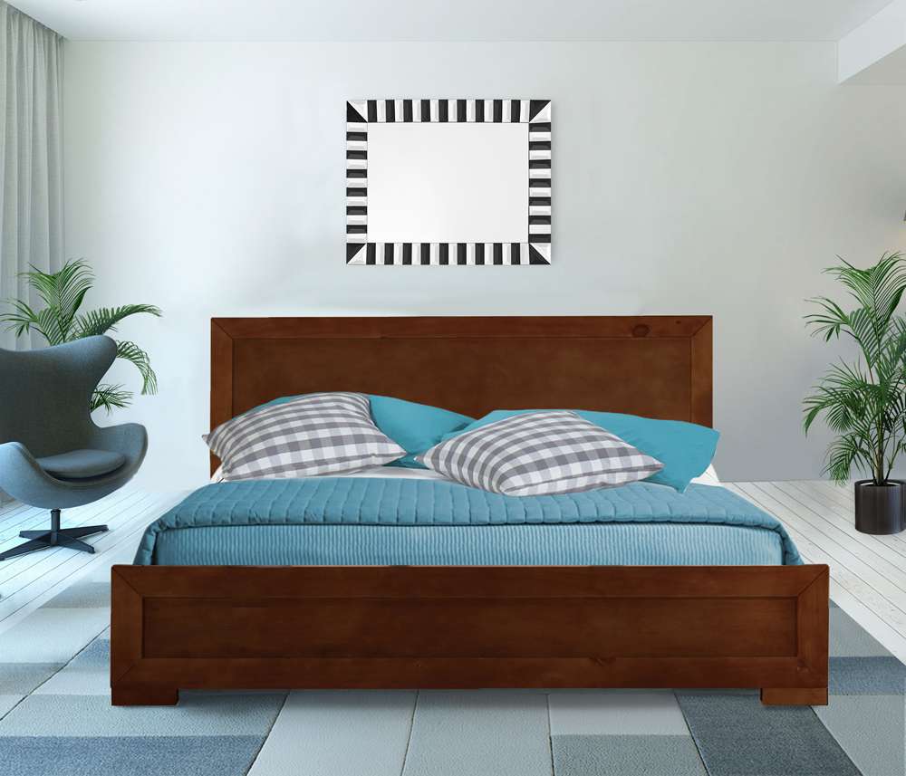 Camden Isle - Oxford Queen Platform Walnut Bed - 112532 veiw 3