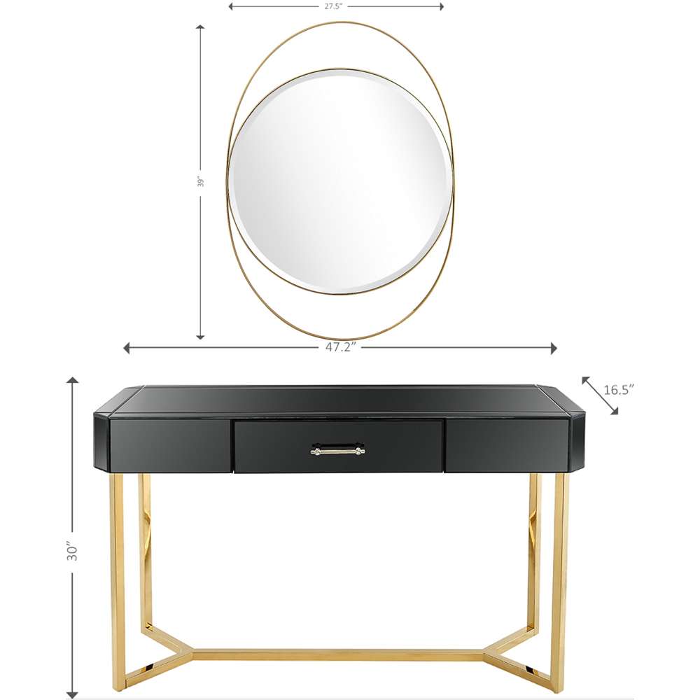 Camden Isle - Sonya Wall Mirror and Console Table - 86543 veiw 9