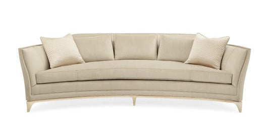Caracole - Classic Bend The Rules - Curved Sofa with Silver Leaf Frame - UPH-417-016-A veiw 2