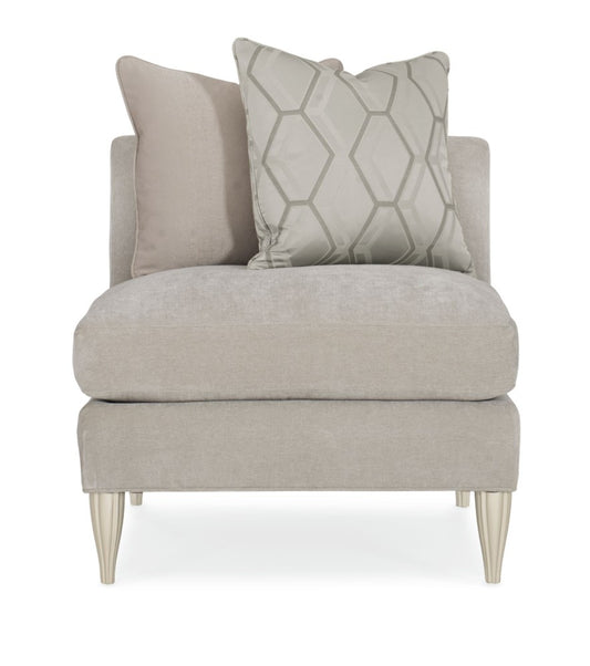 Caracole - Classic Fret Knot Armless Chair - UPH-019-AC1-B veiw 2