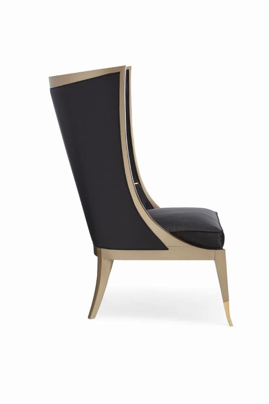 Caracole - Classic Pop Your Collar Wingback Chair - UPH-418-033-A veiw 2