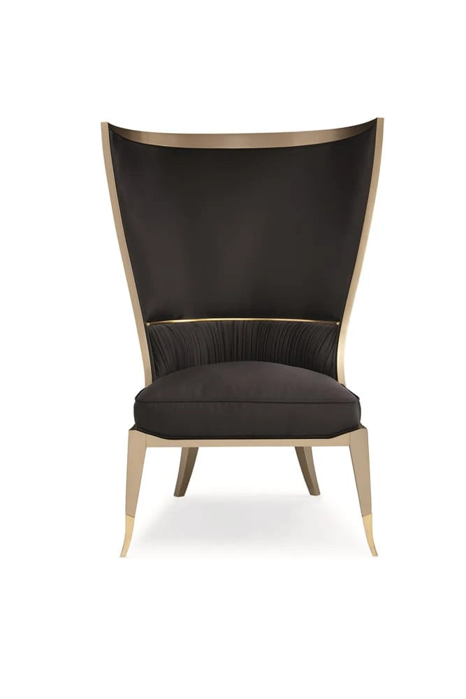 Caracole - Classic Pop Your Collar Wingback Chair - UPH-418-033-A