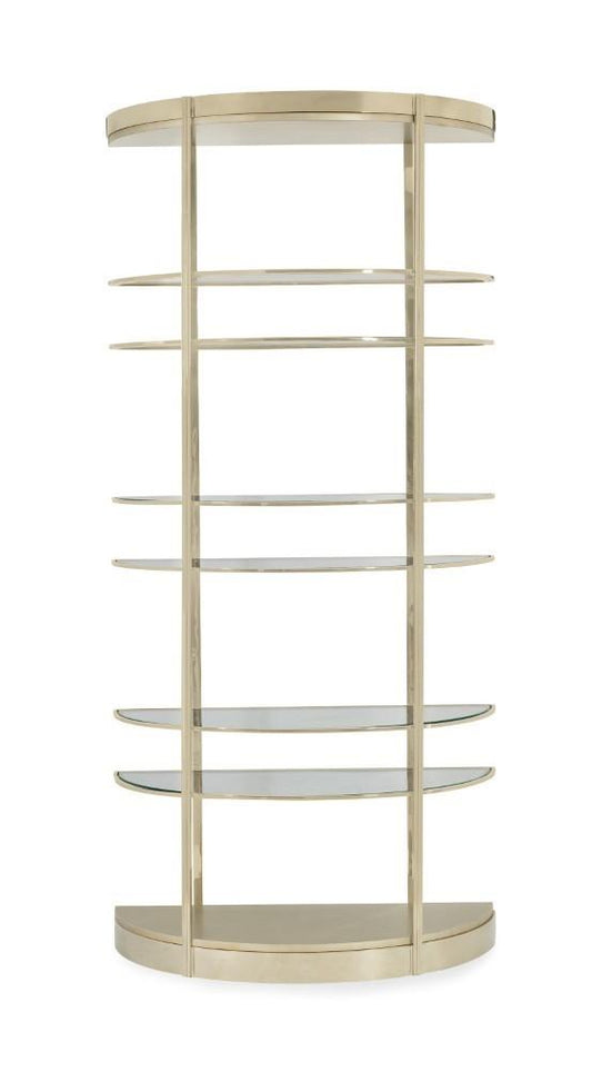 Caracole - Classic Up Up And Away - Etagere with Glass Shelves - CLA-016-811 veiw 2