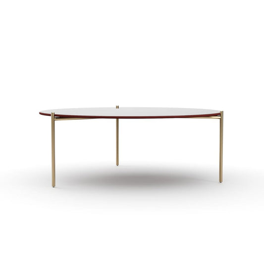 Caracole - Demli Large Rouge Glass Cocktail Table - CLA-426-4018 view 2