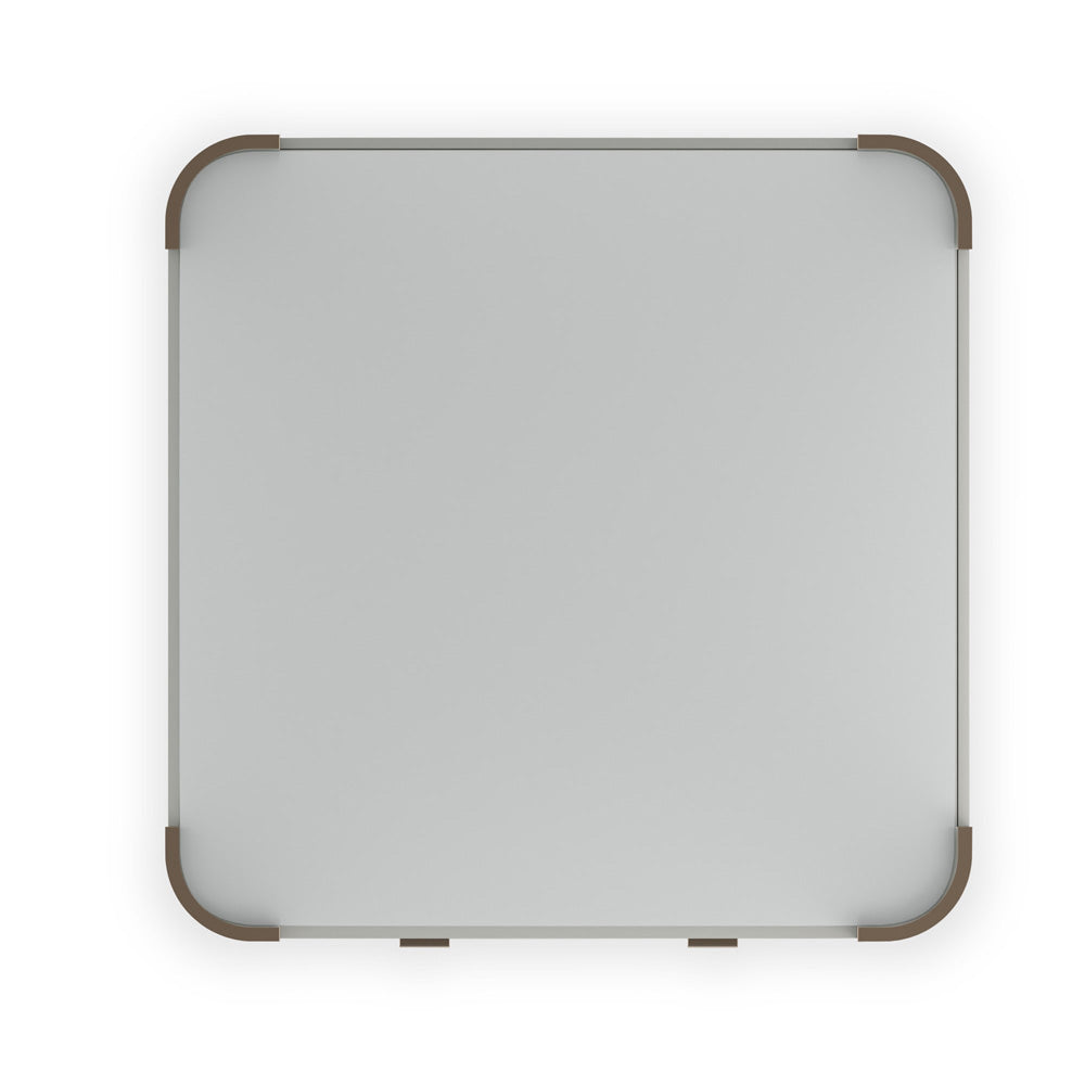 Caracole - Love Square Cocktail Table in Matte Pearl-Whisper of Gold - CLA-024-406