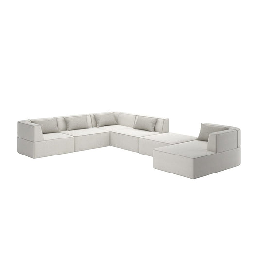 Caracole - Marbella 6Pc Sectional in Ivory - M150-023-SEC1-B