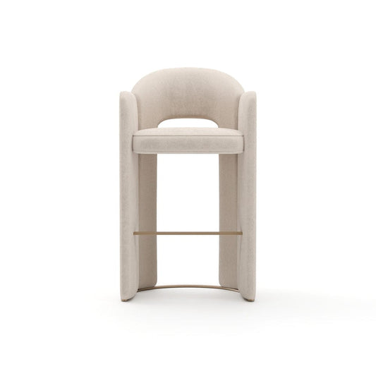 Caracole - Overlap Bar Stool Ivory - CLA-425V-301 view 2