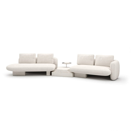 Caracole - Overlap Left Bumper Sectional Ecru - UPH-425V-SEC2-B view 2