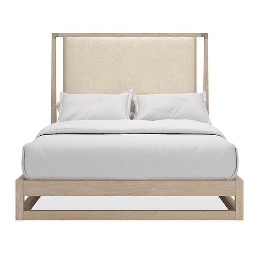 Caracole - Pinstripe Uph Light Bed - Queen Bed - CLA-424-102 veiw 2