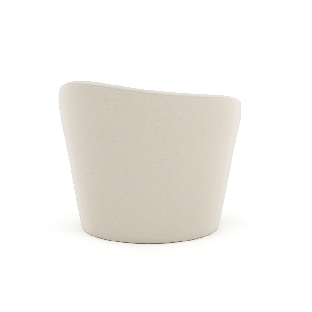 Caracole - Quasi Laf Swivel Chair in Ivory - UPH-024-039-A