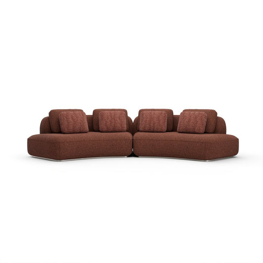 Caracole - Sasso 2Pc Curved Sofa - Saffron - UPH-426-SEC1-A view 2