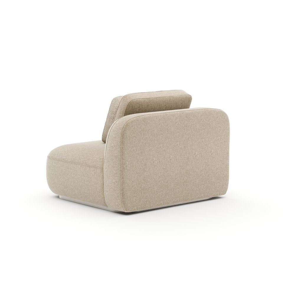 Caracole - Sasso Armless Chair - Oatmeal - UPH-426-AS2-B view 4