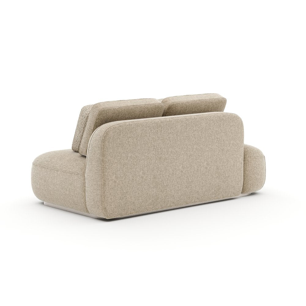 Caracole - Sasso LAF Straight Armless Loveseat - Oatmeal - UPH-426-LL4-B view 4