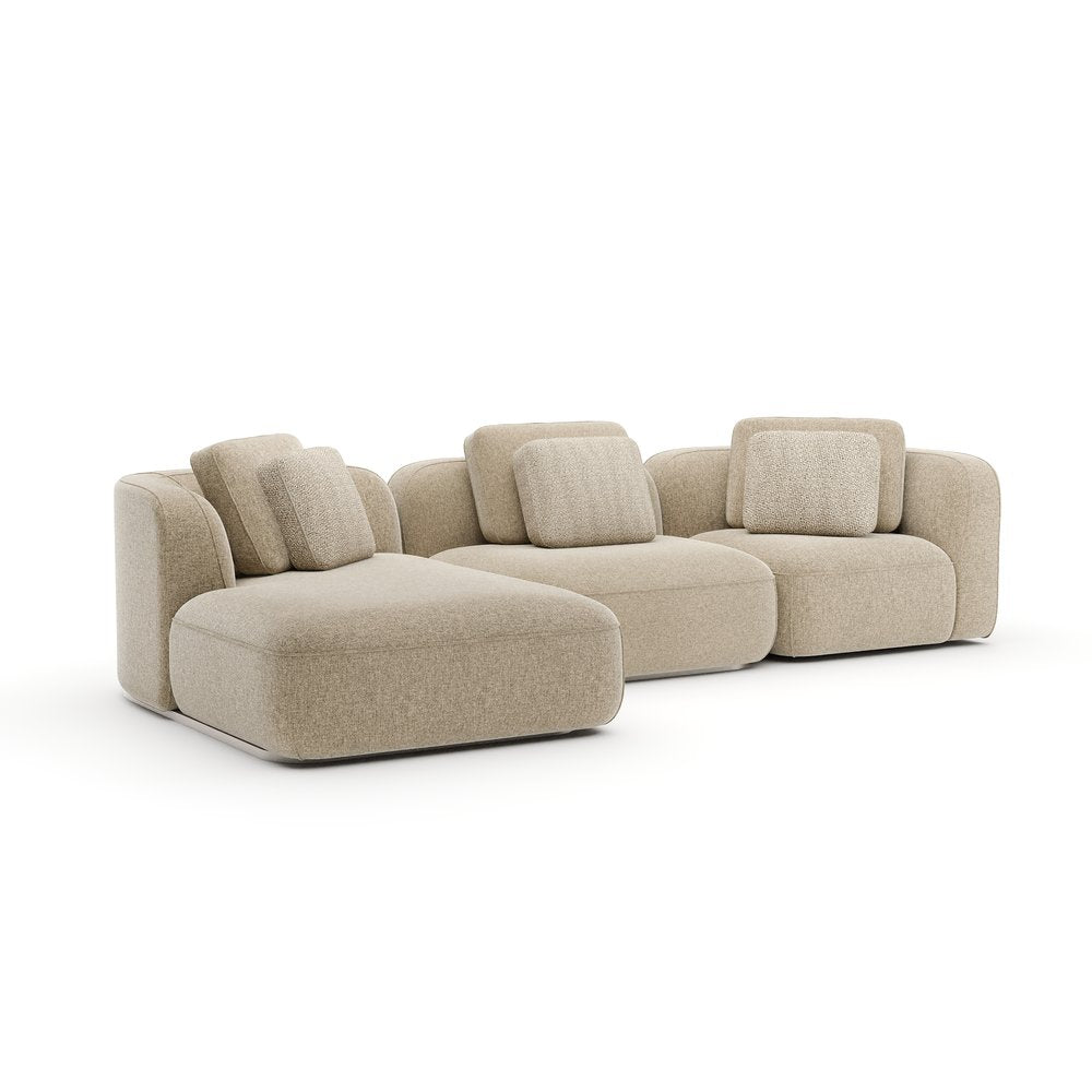 Caracole - Sasso Left Chaise Sectional - Oatmeal - UPH-426-SEC9-B view 1