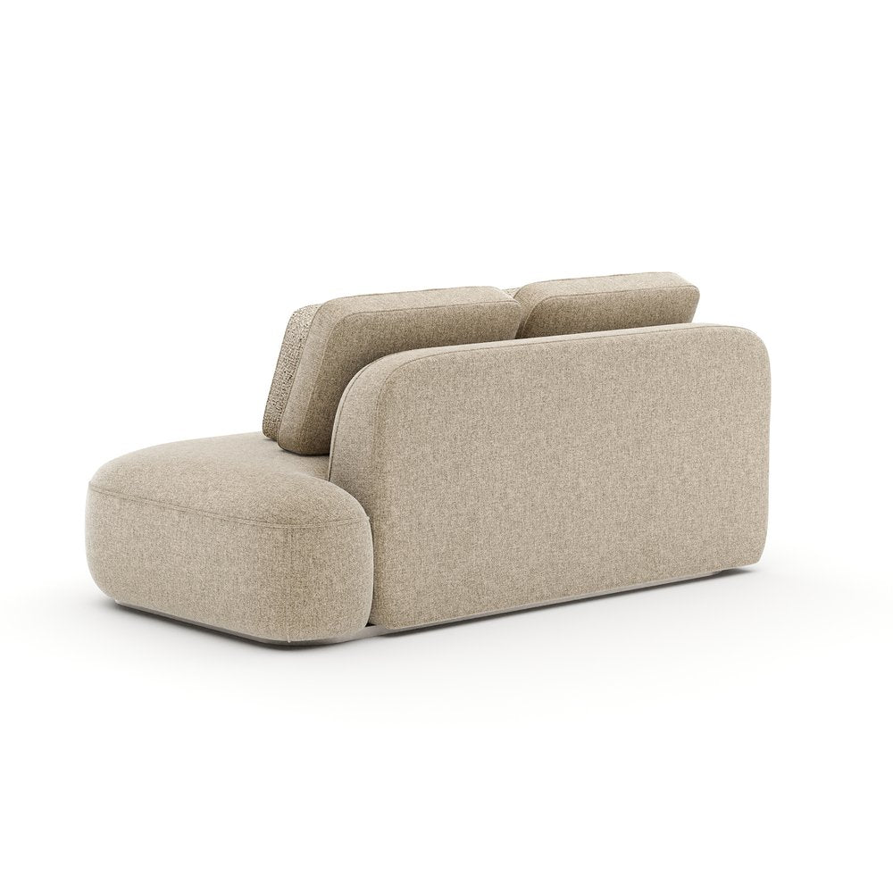 Caracole - Sasso RAF Straight Armless Loveseat - Oatmeal - UPH-426-RL4-B view 4