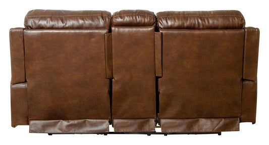Catnapper - Ceretti Power Reclining Console Loveseat w/Storage & Cupholders in Brown - 64889126959306959 veiw 2