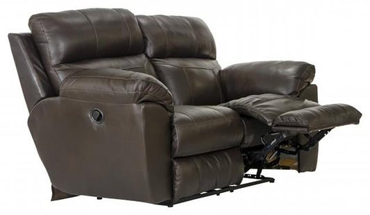 Catnapper - Costa Lay Flat Reclining Loveseat in Chocolate - 4072/1273-89/3073-89 veiw 2