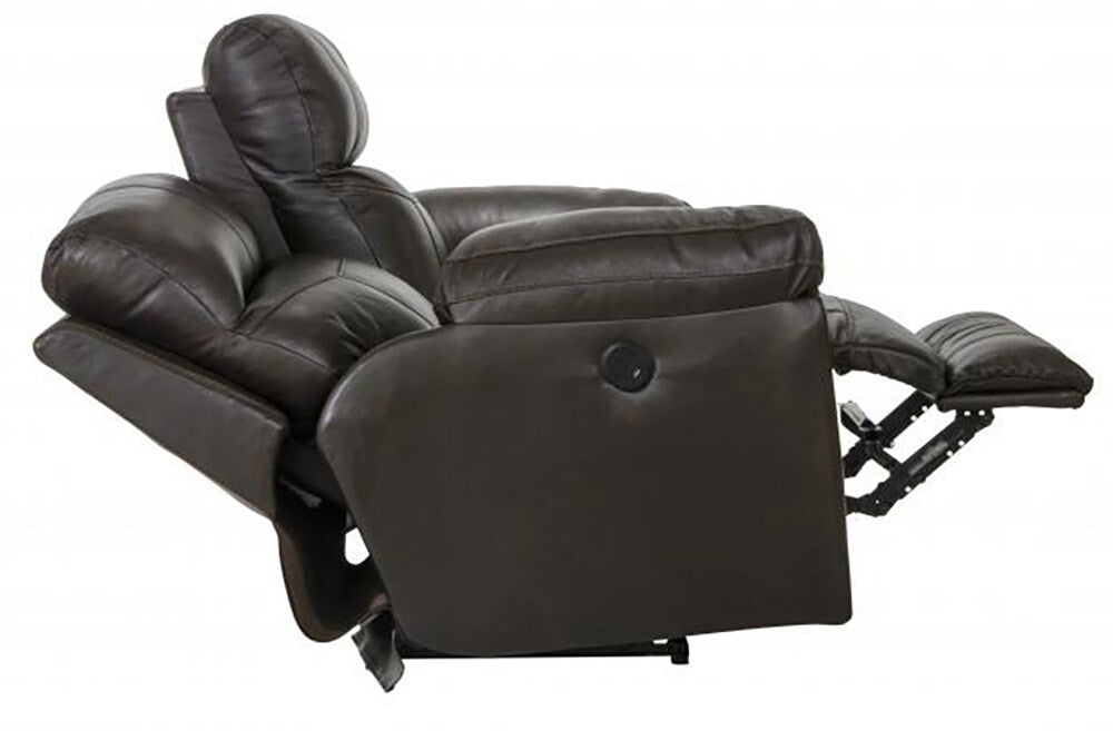 Catnapper - Costa Power Lay Flat Reclining Loveseat in Chocolate - 64072/1273-89/3073-89 veiw 6