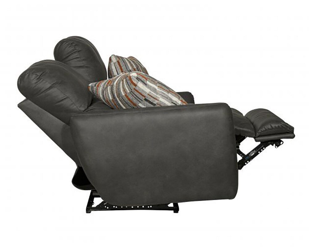 Catnapper - Dorian Power Reclining Loveseat in Charcoal/Nutmeg - 63072/1280-28/2509-28 veiw 9