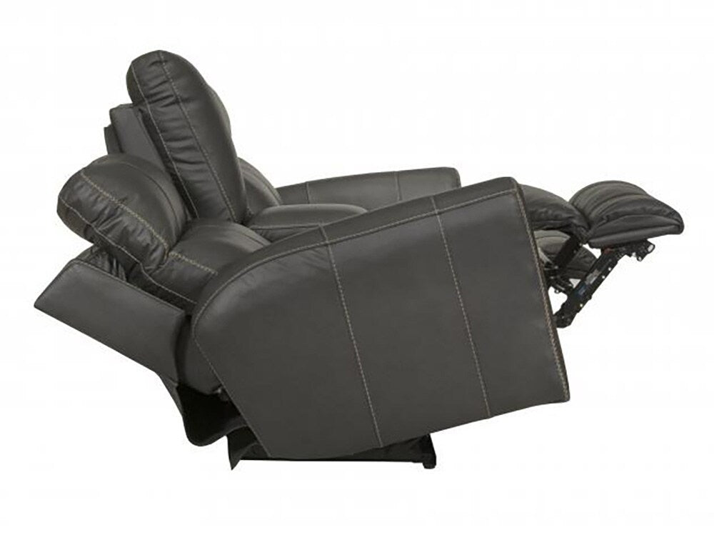 Catnapper - Fredda Power Headrest Power Lay Flat Reclining Console Loveseat w/Zero Gravity in Anthracite - 64489/1225-58/3025-58 veiw 9