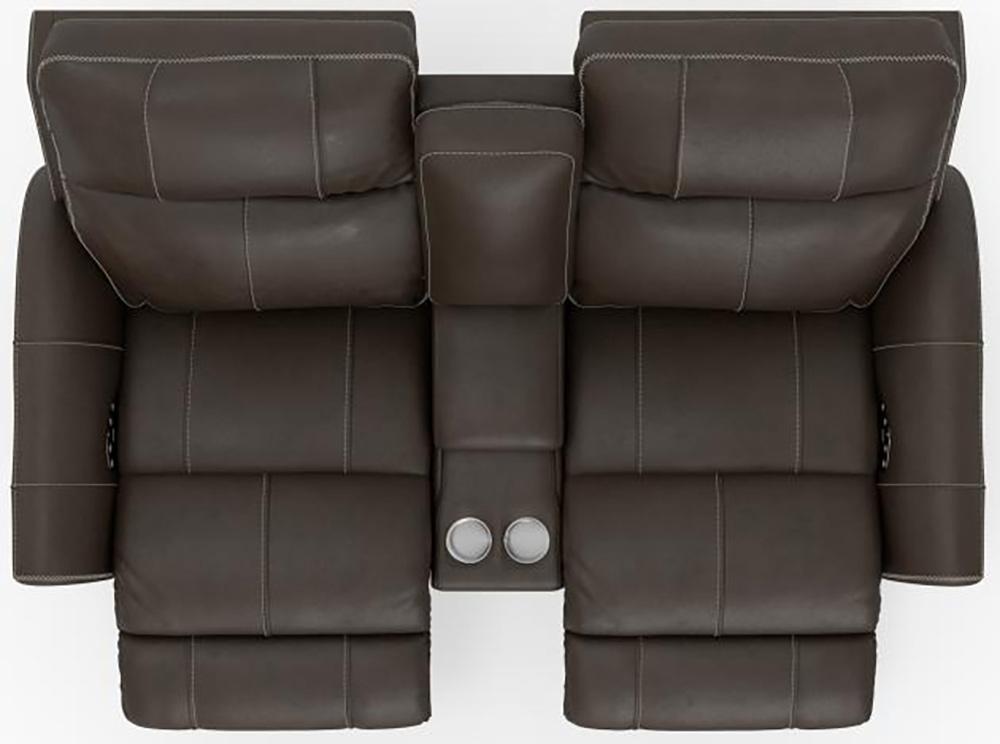 Catnapper - Fredda Power Headrest Power Lay Flat Reclining Console Loveseat w/Zero Gravity in Coffee - 64489/1225-09/3025-09 veiw 16