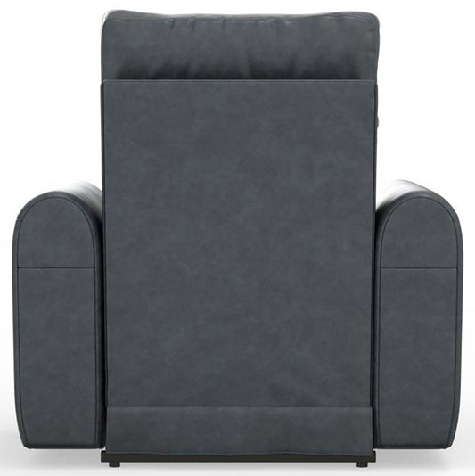 Catnapper - Nico Power Headrest Wall Hugger Recliner in Twilight/Silver - 63500-4/1419-53/1419-18 veiw 2