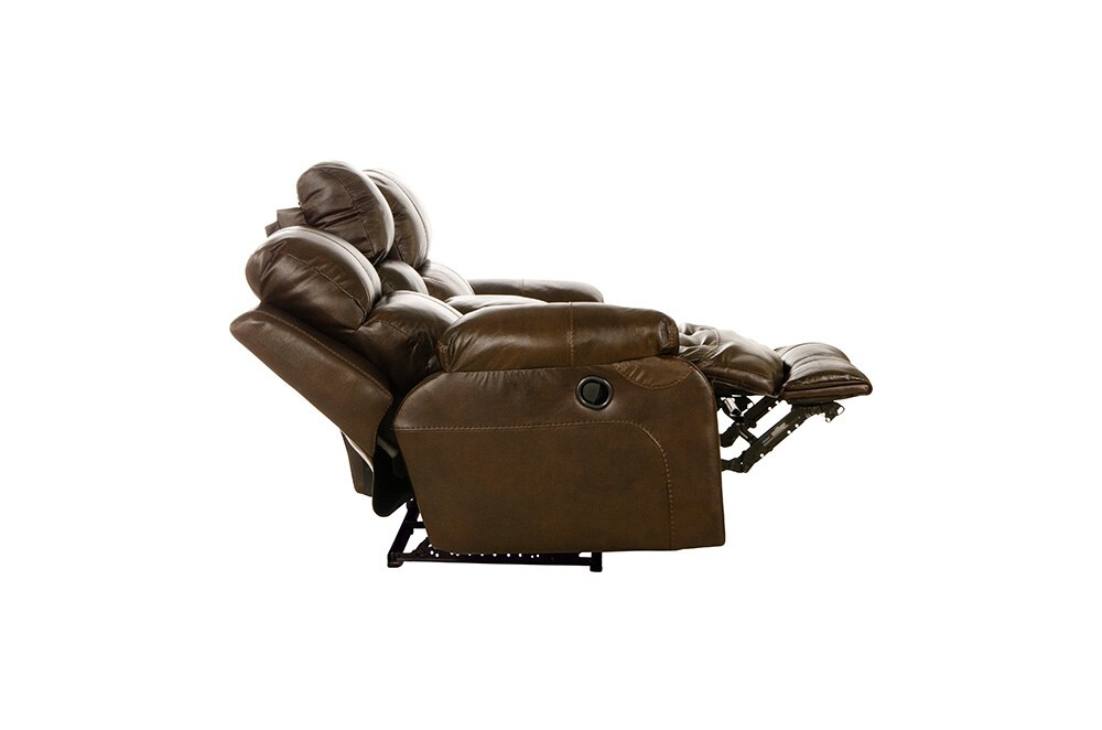 Catnapper - Positano Reclining Console Loveseat w/Storage & Cupholders in Cocoa - 4999/1268-09/3068-09 view 8