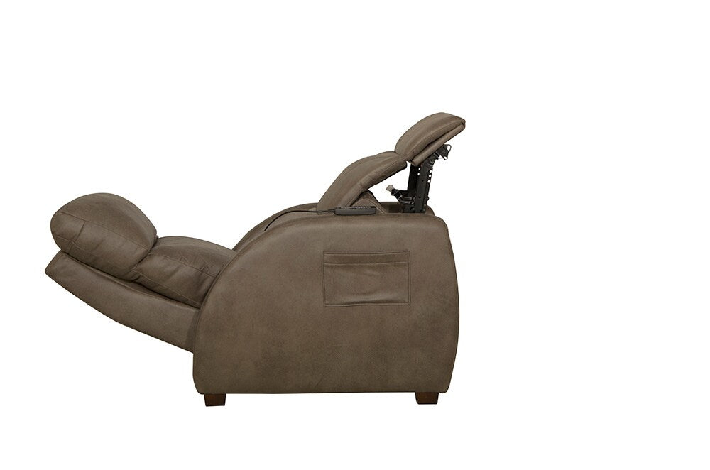 Catnapper - Relaxer Power Headrest Power Lay Flat Recliner w/CR3 Heat/Massage/Lumbar/Zero Gravity in Taupe - 764106-7/1276-19/1417-19 veiw 3