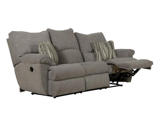 Catnapper - Sadler Lay Flat Reclining Sofa w/Drop Down Table in Mica/Charcoal - 2415187518215438 veiw 2