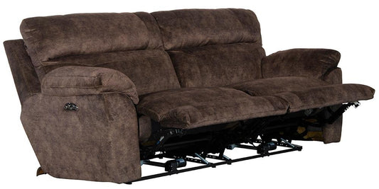 Catnapper - Sedona Power Headrest Power Lay Flat Reclining Sofa in Mocha - 62221/2793-29 view 2