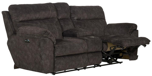 Catnapper - Sedona Power Headrest w/Lumbar Power Lay Flat Reclining Sofa in Smoke - 762221/2793-28 veiw 2