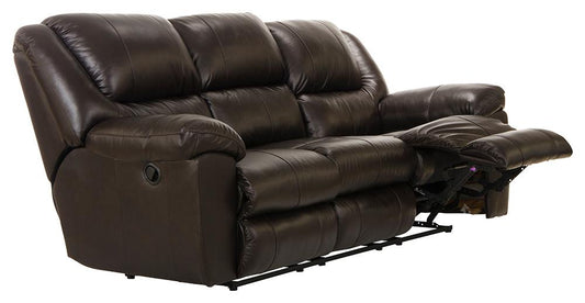 Catnapper - Transformer II Ultimate Sofa w/3 Recliners & Drop Down Table in Chocolate - 49145/1284-29/3084-29 view 2