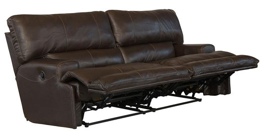 Catnapper - Wembley Lay Flat Reclining Sofa in Chocolate - 4581/1283-09/3083-09 veiw 2
