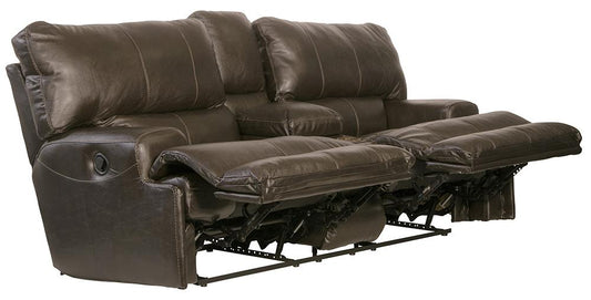 Catnapper - Wembley Power Headrest Power Lay Flat Reclining Console Loveseat in Steel - 64589/1283-28/3083-28 veiw 2