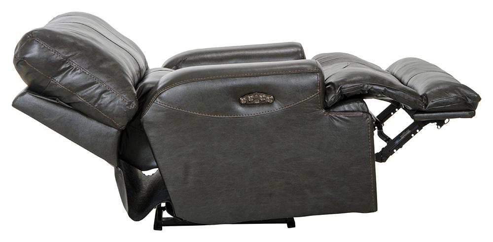 Catnapper - Wembley Power Headrest w/Lumbar Power Lay Flat Recliner in Steel - 764580-7/1283-28/3083-28 veiw 3