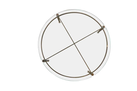 Century Furniture - Cadence Champagne Round Glass Top Cocktail Table - CAA-603 veiw 2