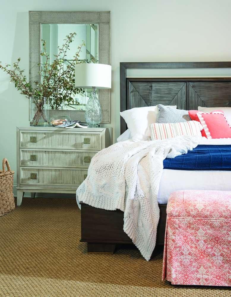 Century Furniture - Curate - Bamboo King Platform Bed-Mink - CT1015K-MK veiw 2