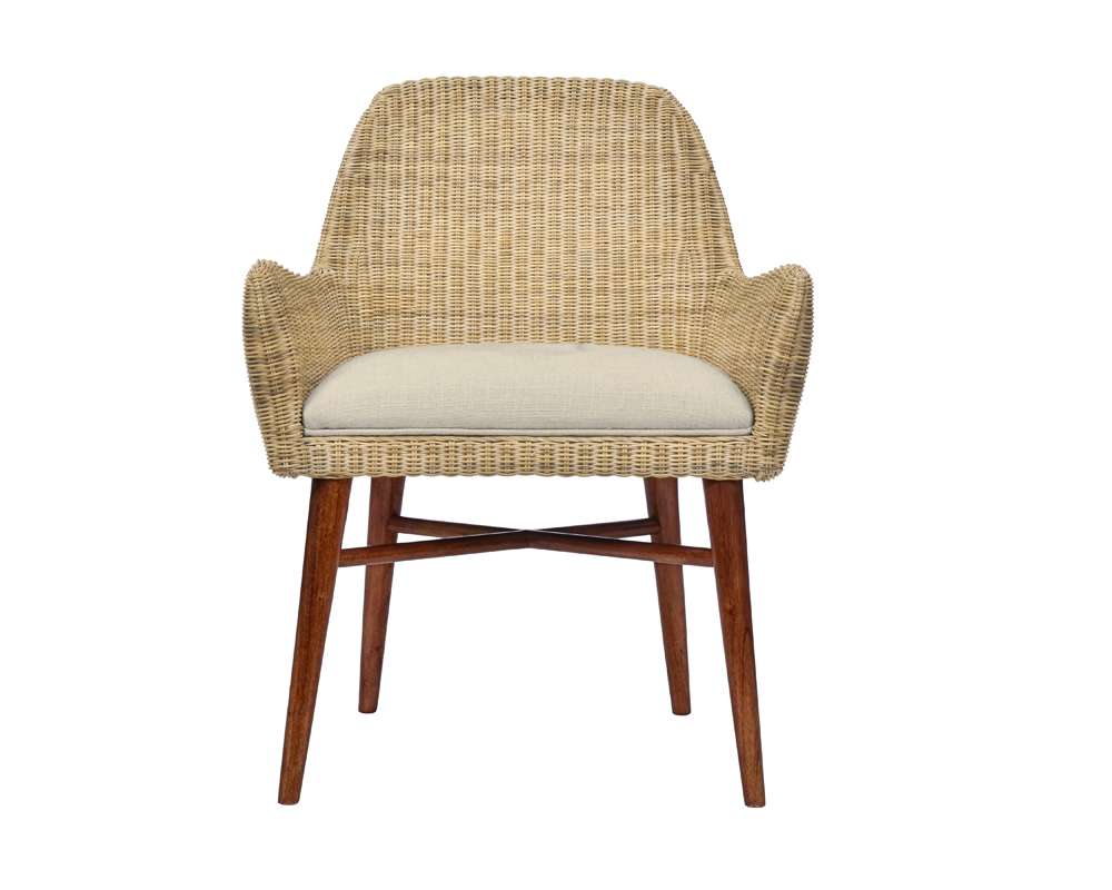 Century Furniture - Curate - Ingenue Arm Chair-Flax - CT6001A-FL veiw 2