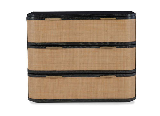 Century Furniture - Curate Black, Natural Rohan Three Drawer Chest - CT6093 veiw 2