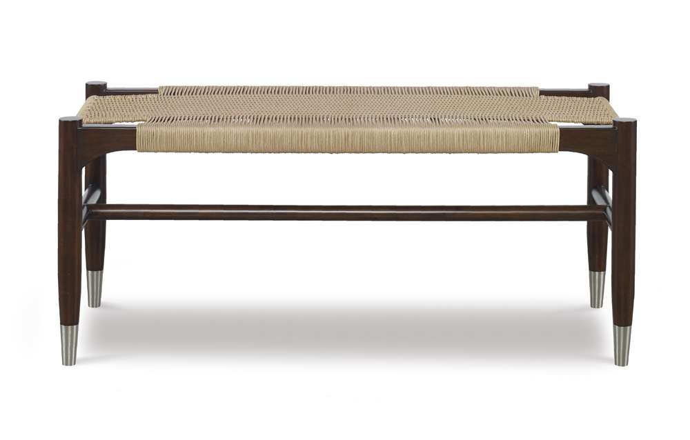 Century Furniture - Curate - Tristan Woven Bench-Sand - CT2018-SD veiw 3