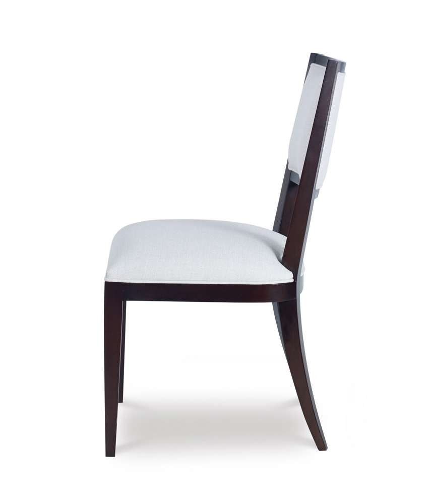 Century Furniture - Century Chair Off-white, Dark Brown Dublin Side Chair - 3393S-V1 veiw 4