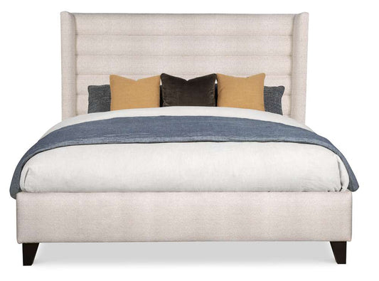 Century Furniture - Details Case Cream, Dark Brown Fully Uph Bed King - CR1-122K-V1 veiw 2